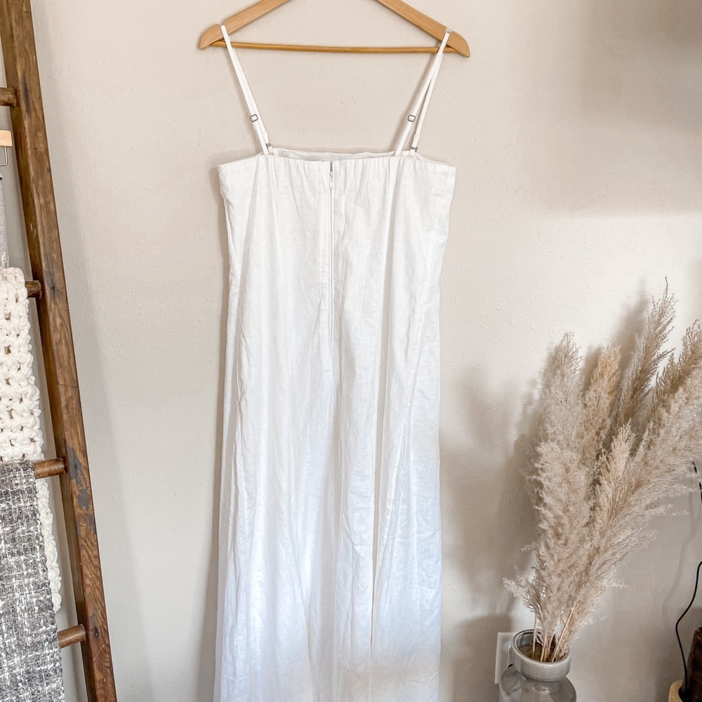 Abercrombie & Fitch White Maxi Slip Dress - Picture 7 of 10